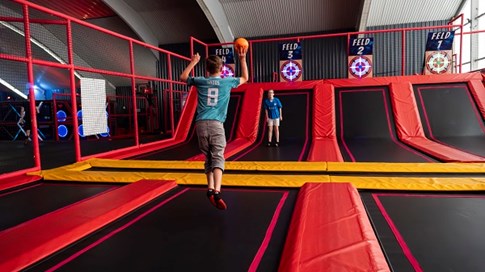 Der EasyJump Trampolinpark in Schwerin, Cyber Dodgeball