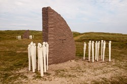 Die Gedenkstätte für die Schlacht von Jütland in Thyborön in Dänemark