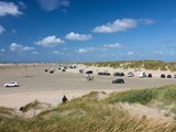 Der Autostrand Lakolk auf der dänischen Nordseeinsel Römö 