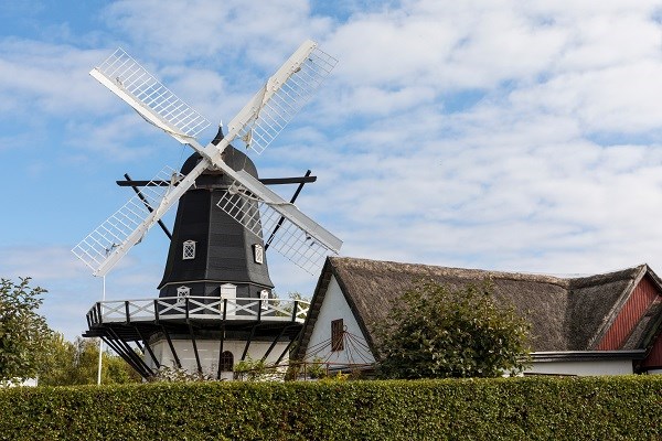 Die historische Windmühle Gedesby Mühle