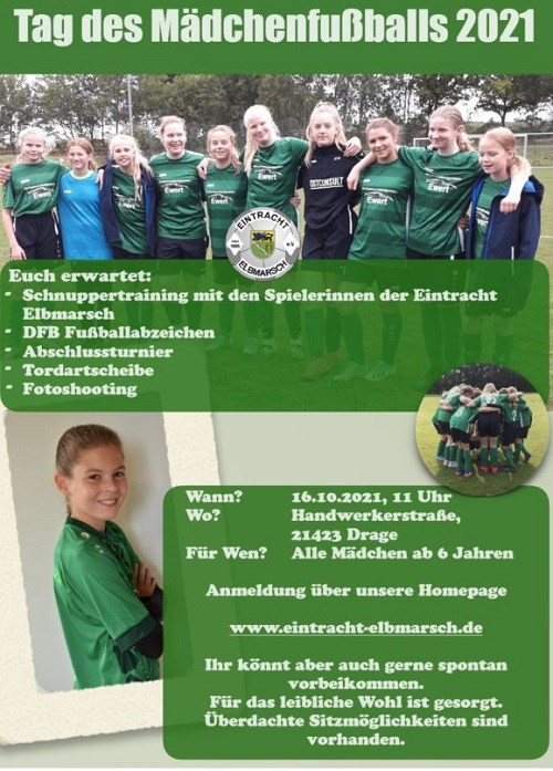 Plakat zum Mädchenfussball