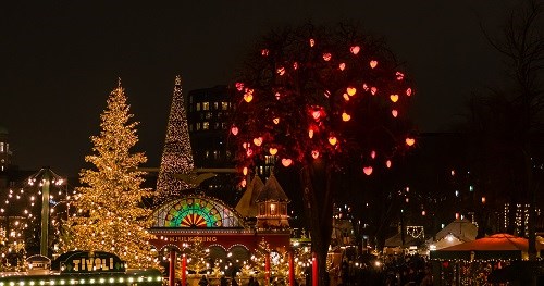 Lichtermeer und Tannenbaum in Kopenhagen