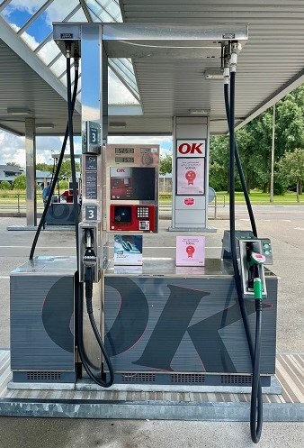 Eine Tankstelle in Dänemark 