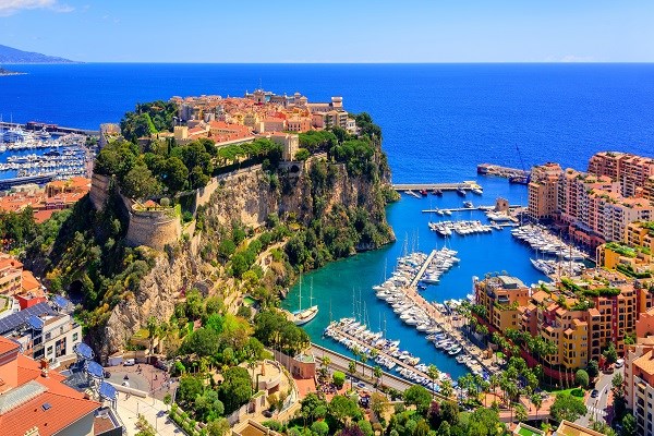 Fürstenpalast und Altstadt von Monaco