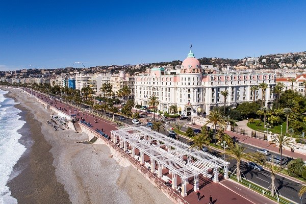 Die Promenade des Anglais in Nizza